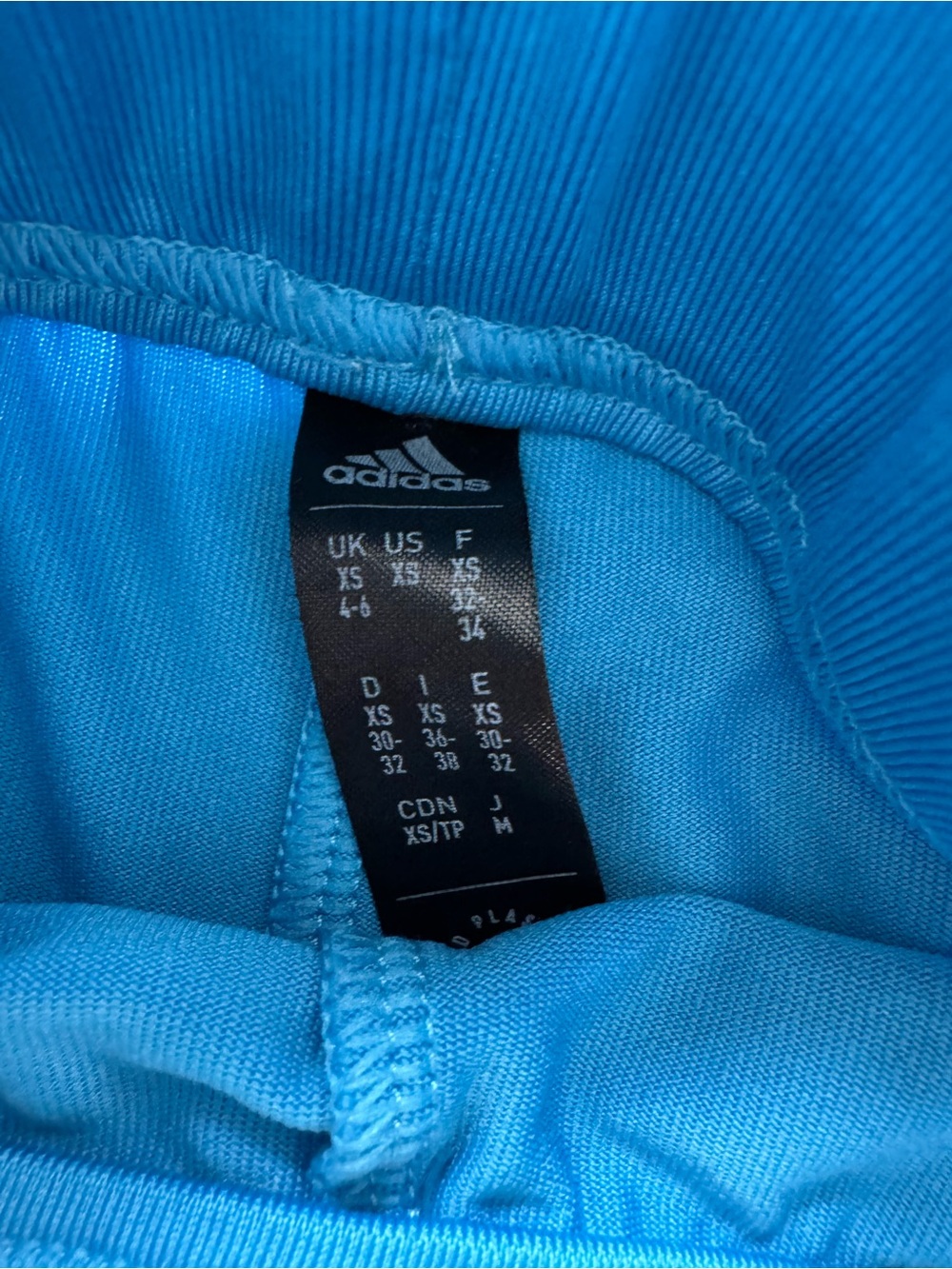 adidas Bright Aqua Blue Racerback Sports Tennis dress with matching shorts - Picture 5 of 5